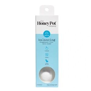 THE HONEY POT COMPANY BALANCING BATH BOMB FRAGRANCE FREE 1.5 OZ (1- 9CT CASE PK)